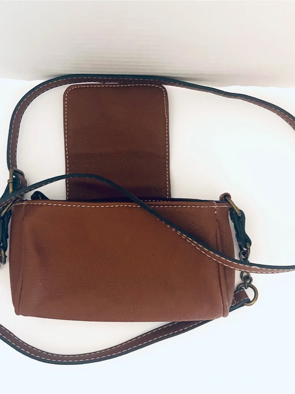 Ginger Snaps Brown Women’s Crossbody Mini Bag with Decorative Studs
